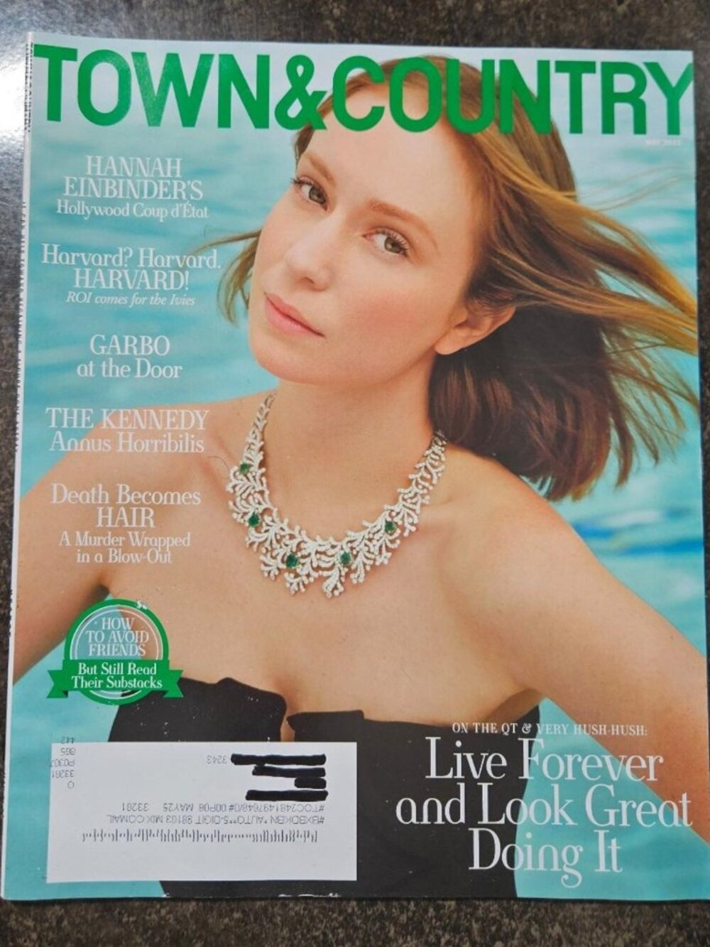 Town & Country Magazine with Hannah Einbinders May 2025